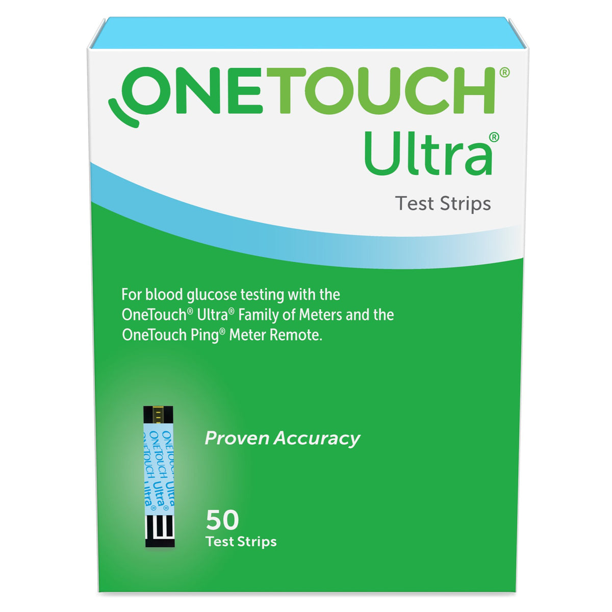 OneTouch® Ultra® Blue Blood Glucose Test Strip - Diagnostic Instruments and Supplies>Diabetes Monitoring>Glucose Meter Tes...