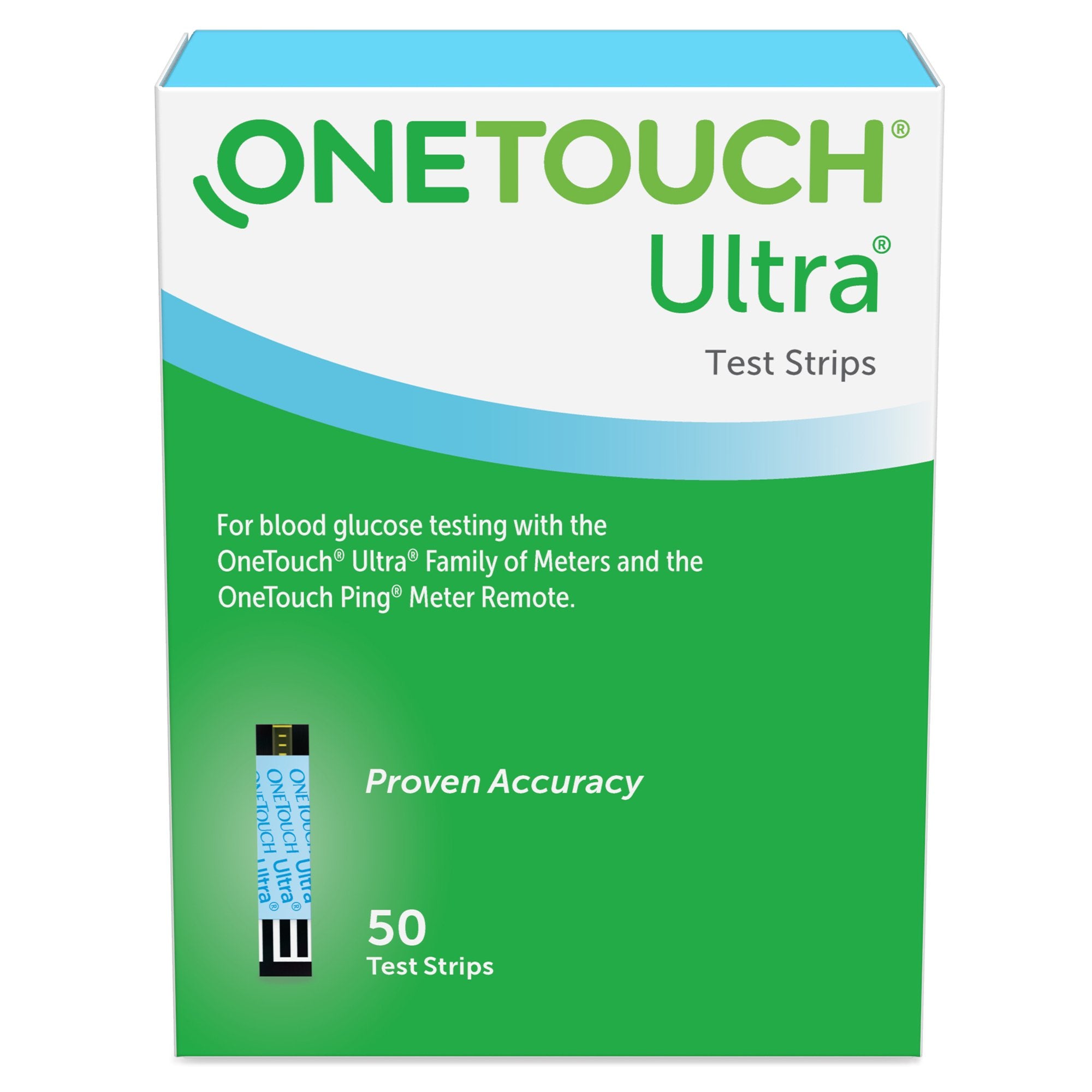 OneTouch® Ultra® Blue Blood Glucose Test Strip - Diagnostic Instruments and Supplies>Diabetes Monitoring>Glucose Meter Tes...