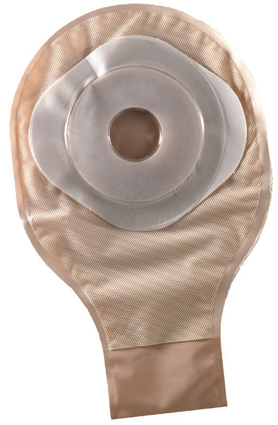 ActiveLife One-Piece Drainable Opaque Colostomy Pouch, 10 Inch Length, 1 Inch Stoma-"Colostomy Pouch ActiveLife One-Piece System 10 Inch Length Flat, Pre-Cut 1-1/2 Inch Stoma Drainable"
