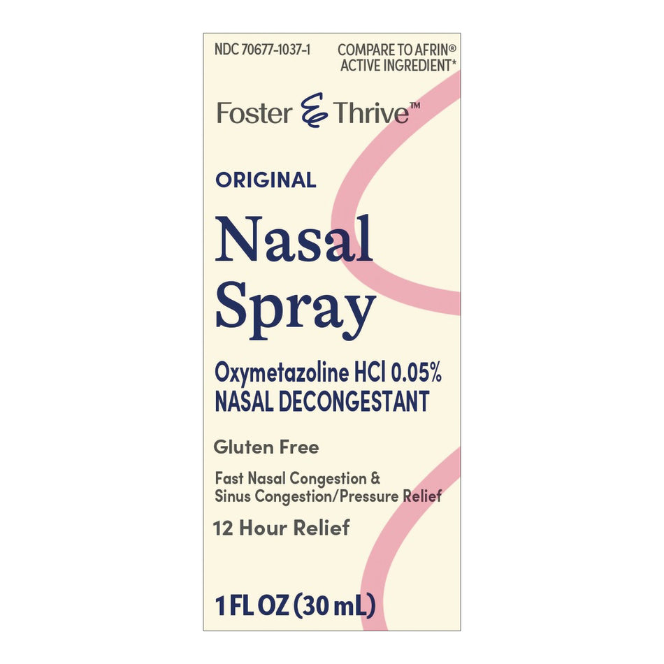 Foster & Thrive Nasal Spray, 1-ounce bottle-Sinus Relief Foster & Thrive 0.05% Strength Nasal Spray 1 oz.