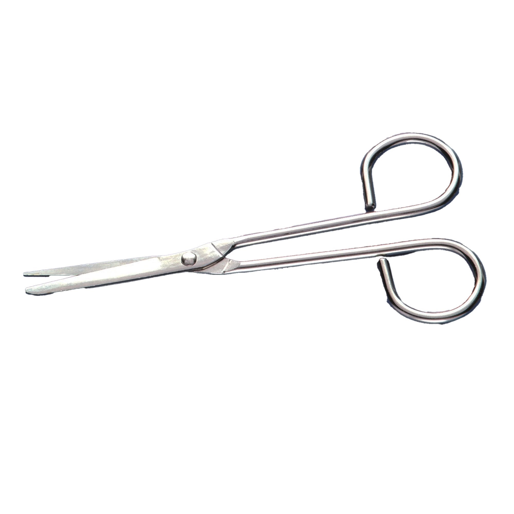 Busse Utility Scissors-Utility Scissors Busse Nurse 5-1/4 Inch Length Floor Grade Stainless Steel Sterile Finger Ring Handle Angled Sharp Tip / Blunt Tip