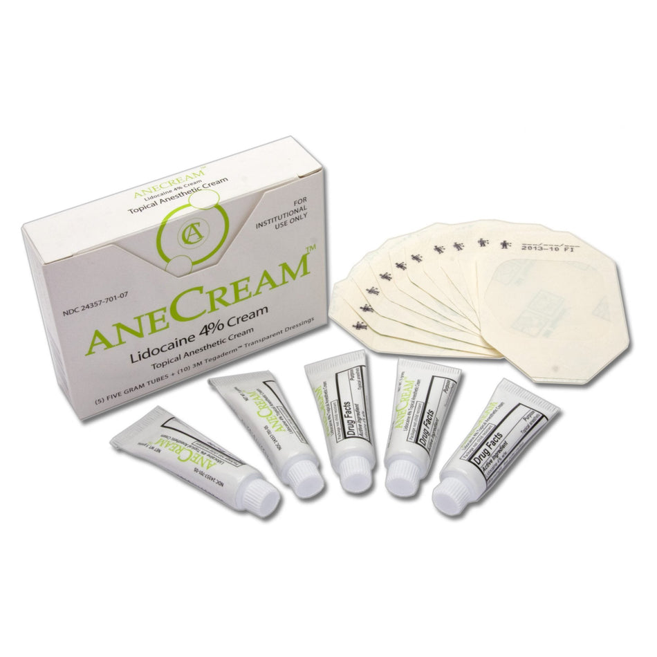 AneCream 4% Lidocaine Topical Anesthetic Cream-Topical Pain Relief AneCream 4% Strength Lidocaine Cream