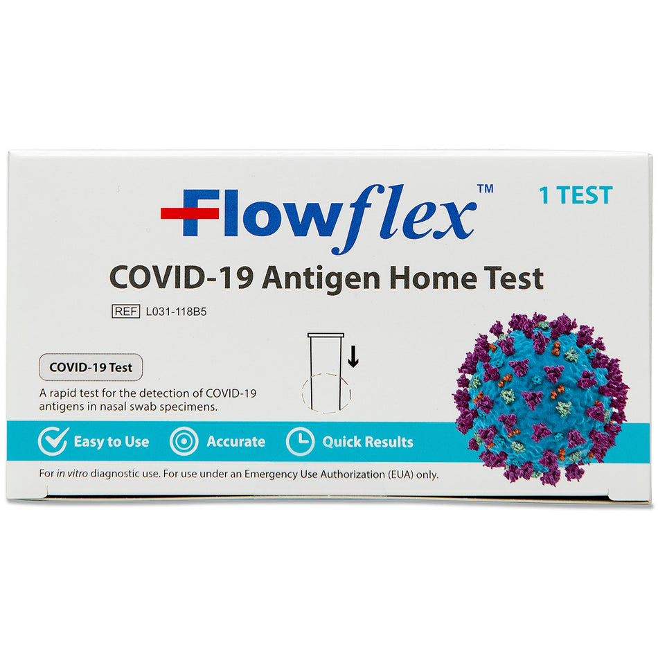 Respiratory Test Kit FlowFlex® COVID-19 Antigen OTC 300 Tests per Case / 1 Test per Box CLIA Waived - Clinical Laboratory>...