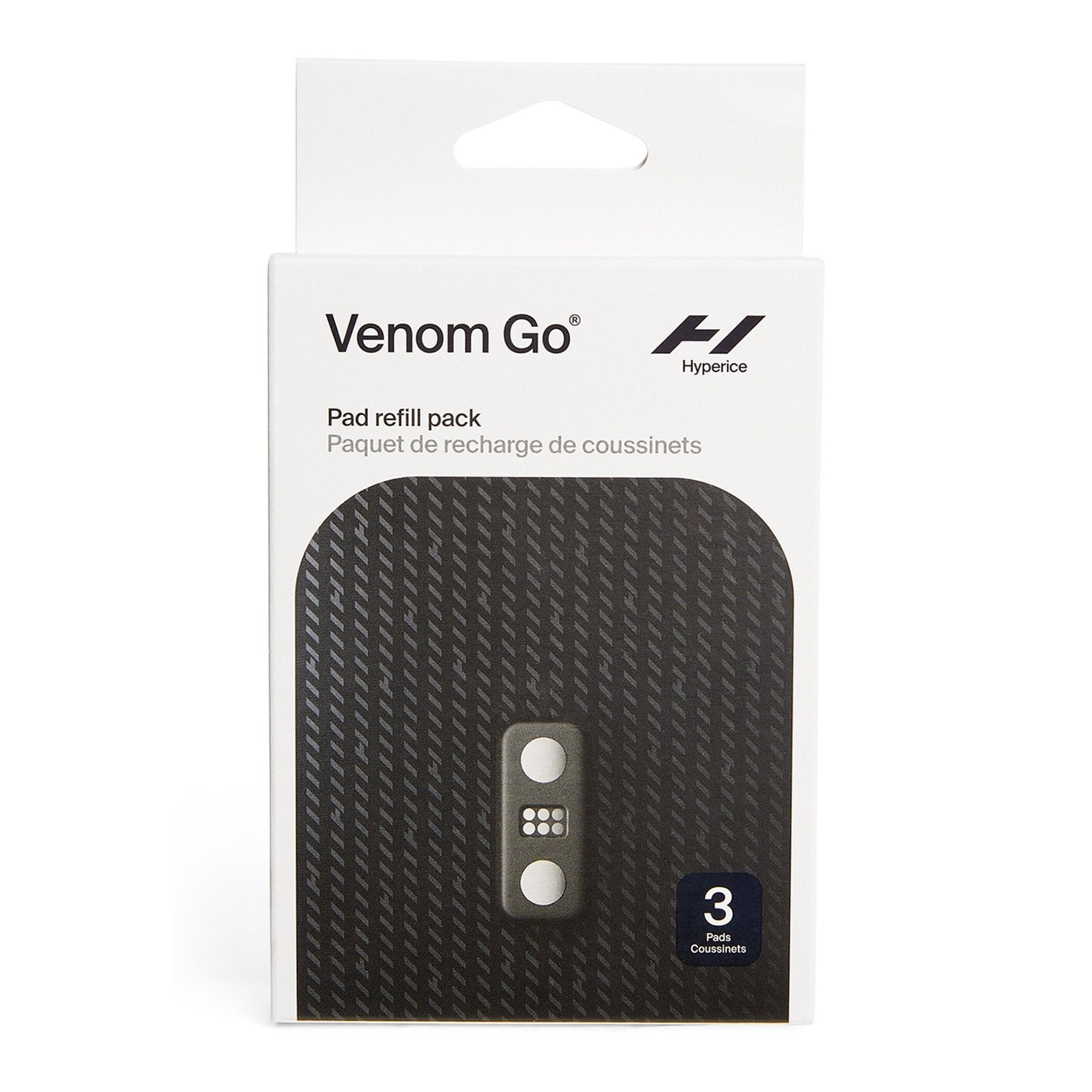 Hyperice Replacement Heat and Massage Therapy Pad for Hyperice Venom Go-Replacement Heat and Massage Therapy Pad Hyperice 3 Pads / 0.3 X 3 X 5 Inch