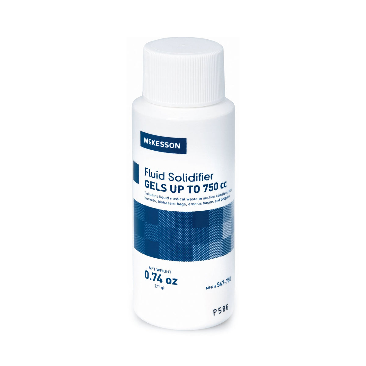 McKesson Fluid Solidifier, Screw Top Bottle, 750 mL-Fluid Solidifier McKesson 750 cc Screw Top Bottle 21 Gram