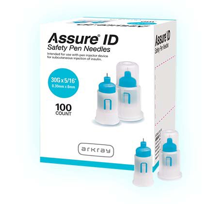 Assure® ID Standard Safety Insulin Pen Needle, 30 gauge, 8 mm Length - Needles and Syringes>Pen Needles - Arkray USA