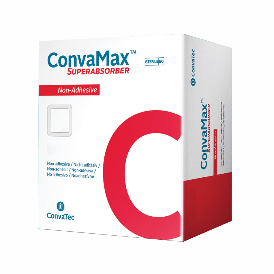 ConvaMax� Superabsorber Nonadhesive without Border Foam Dressing, 4 x 8 Inch-Super Absorbent Dressing ConvaMax� Superabsorber Nonadhesive 4 X 8 Inch Rectangle