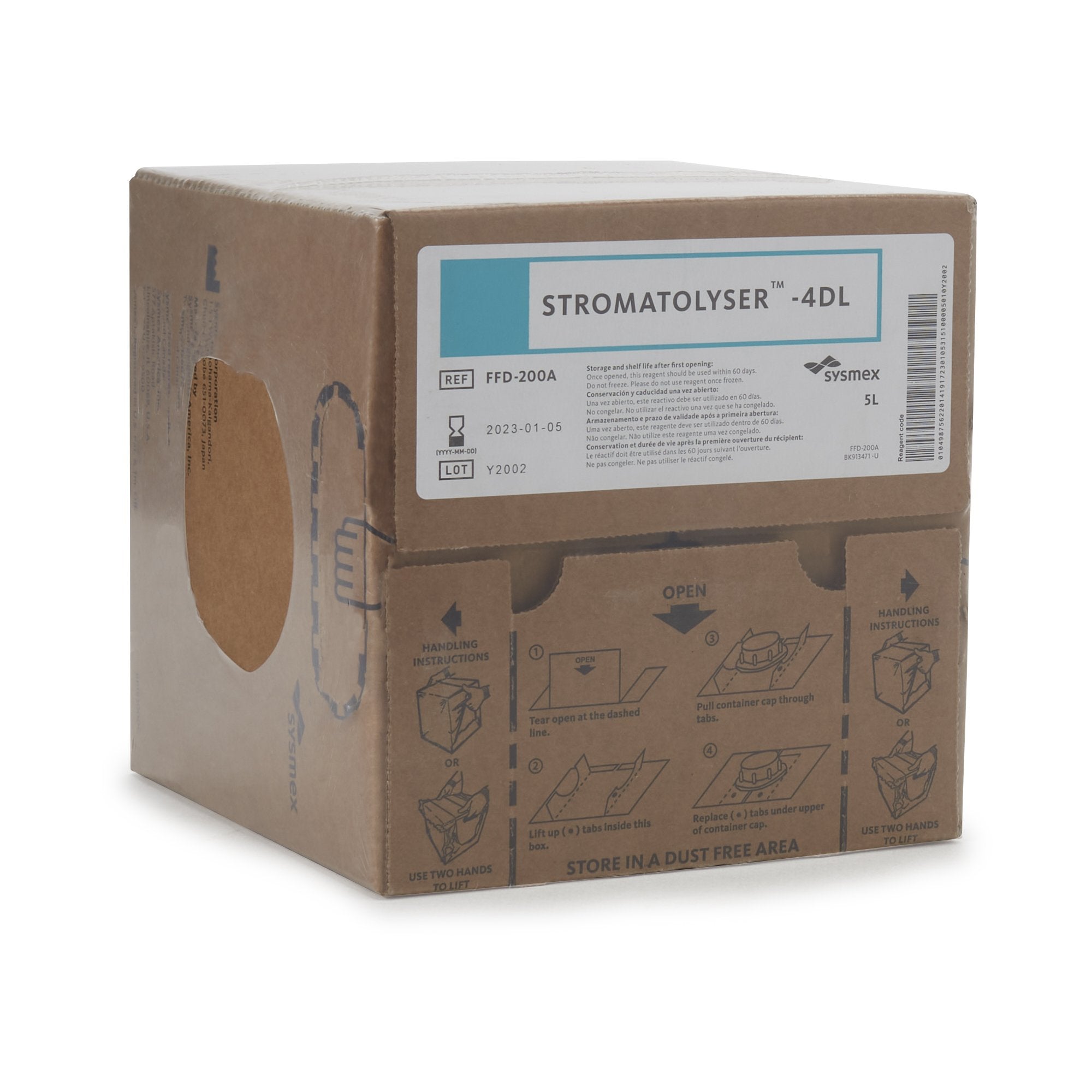 Stromatolyser Hematology Reagent for use with Sysmex Automated Hematology Analyzers, Stromatolyser-4DL test-Hematology Reagent Stromatolyser Red Blood Cell Count (RBC) with Differential For Sysmex Automated Hematology Analyzers