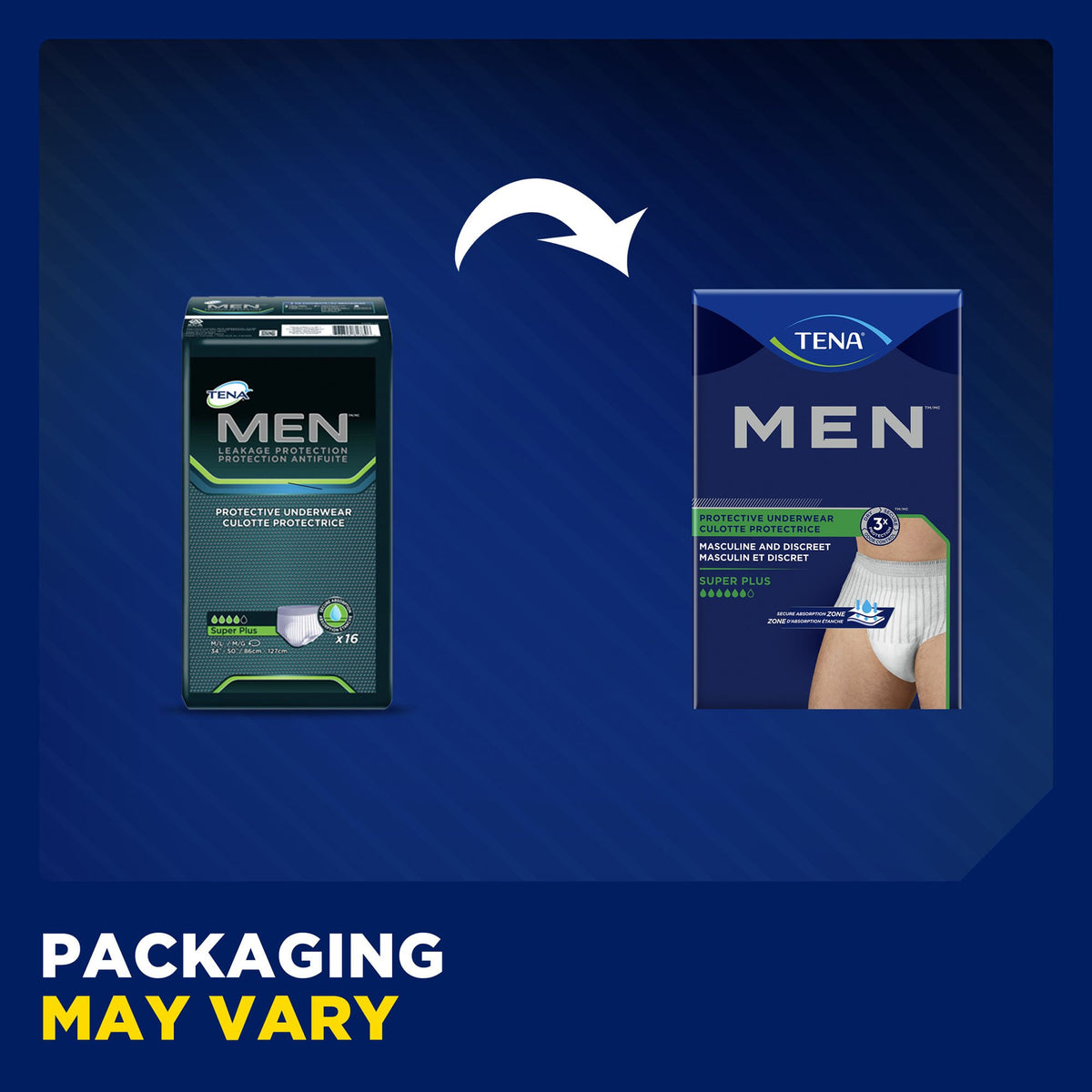 Tena® Men™ Super Plus Protective Underwear, Small / Medium - Incontinence>Adult Briefs and Protective Undergarments - Essi...