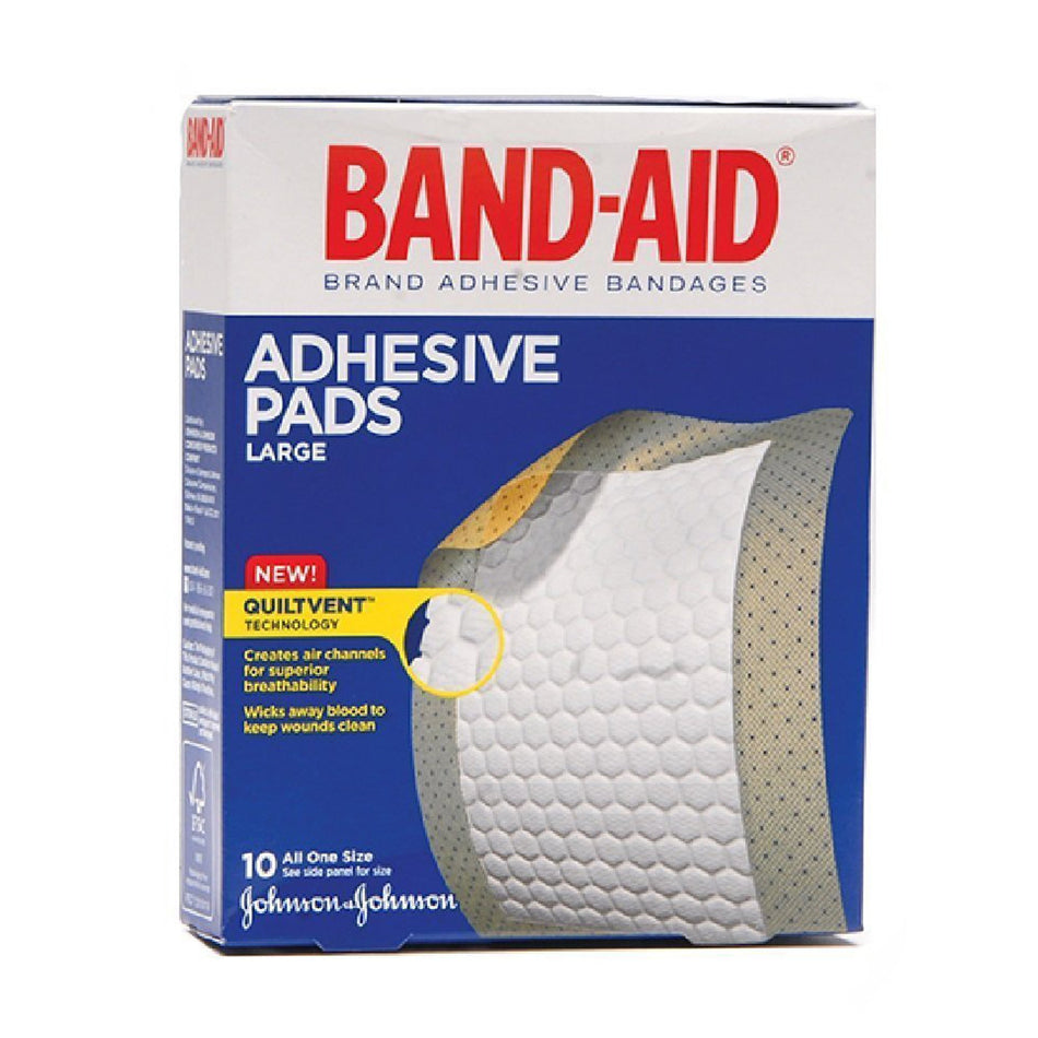 Band-Aid� Comfort-Flex Adhesive Pads, 2-7/8 x 4 Inch-Adhesive Strip Band-Aid� 2-7/8 X 4 Inch Plastic Rectangle Tan Sterile