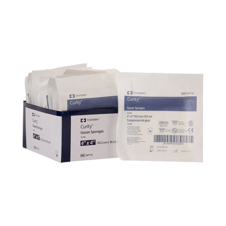 Curity Sterile USP Type VII Gauze Sponge, 4 x 4 Inch, 12-Ply-Gauze Sponge Curity 4 X 4 Inch 12-Ply Sterile 10 per Pouch