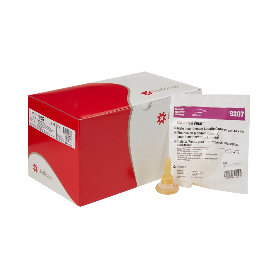Hollister Extended Male External Catheter, Medium-Male External Catheter Extended Self-Adhesive Seal Acrylic Medium