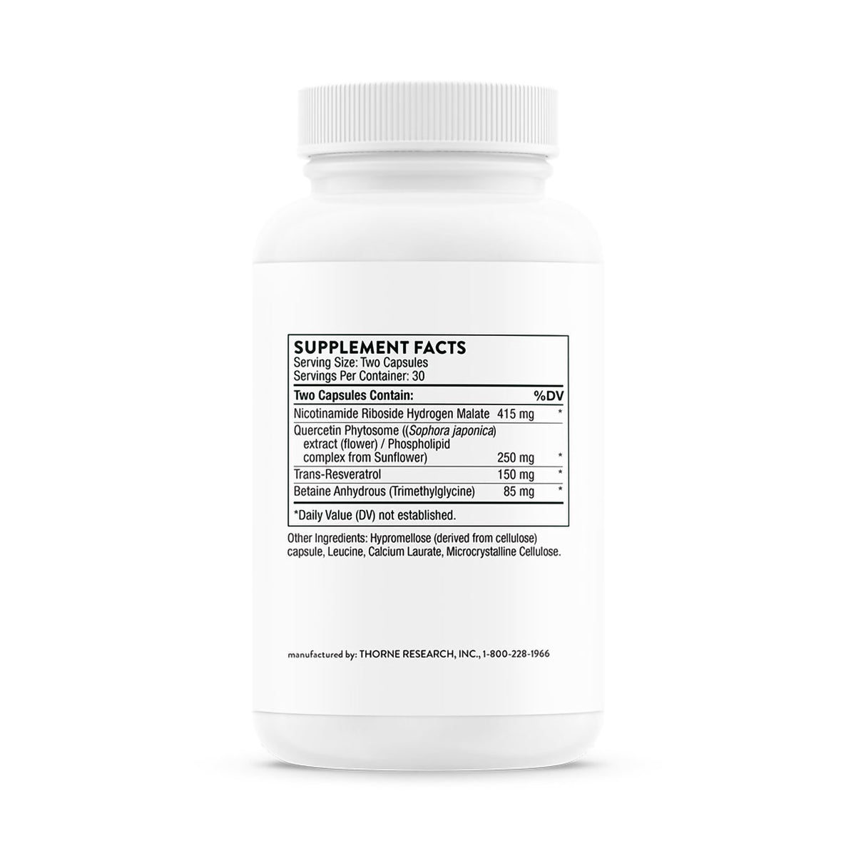 Thorne ResveraCel Dietary Supplement-Dietary Supplement THORNE ResveraCel Capsule 60 per Bottle