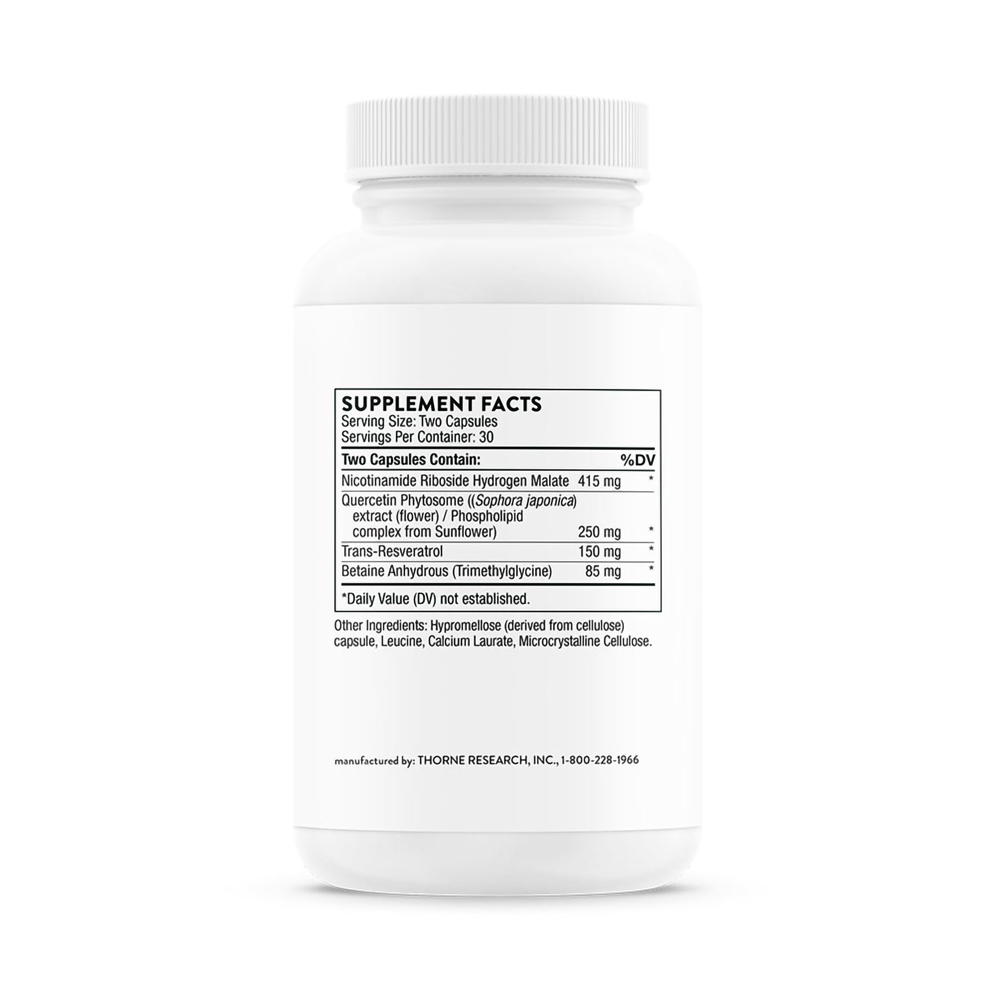 Thorne ResveraCel Dietary Supplement-Dietary Supplement THORNE ResveraCel Capsule 60 per Bottle
