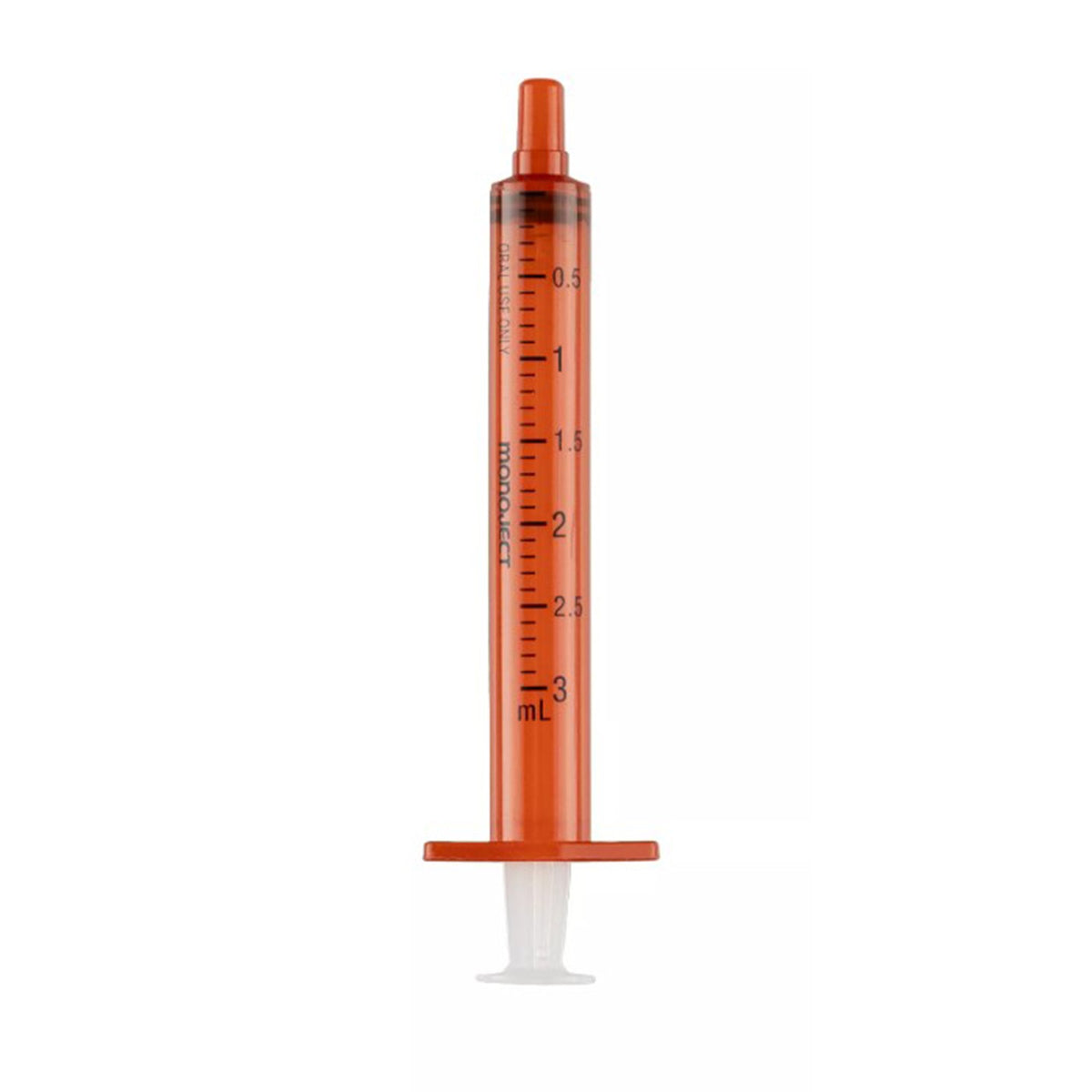 Monoject Oral Medication Syringe, 3 mL-Oral Medication Syringe Monoject 3 mL Oral Tip Without Safety