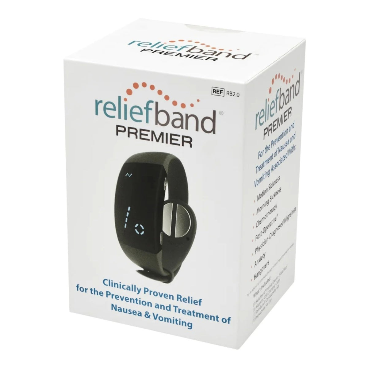 Reliefband Premier Nausea Relief Wrist Band, Charcoal-Nausea Relief Reliefband Premier Wrist Band