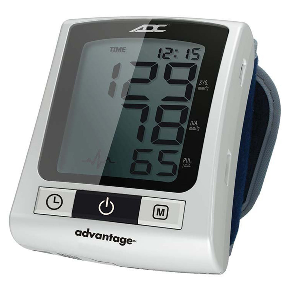 Advantage Wrist Digital Blood Pressure Monitor-Home Automatic Digital Blood Pressure Monitor Advantage 6015N Series Adult Cuff Nylon Cuff 13.5 - 19.5 cm Wrist