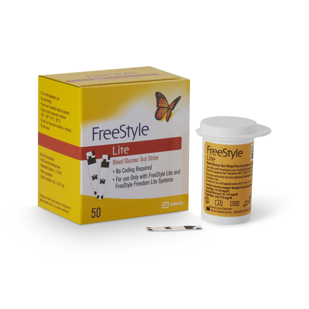 FreeStyle Lite® Blood Glucose Test Strips - Diagnostic Instruments and Supplies>Diabetes Monitoring>Glucose Meter Test Str...