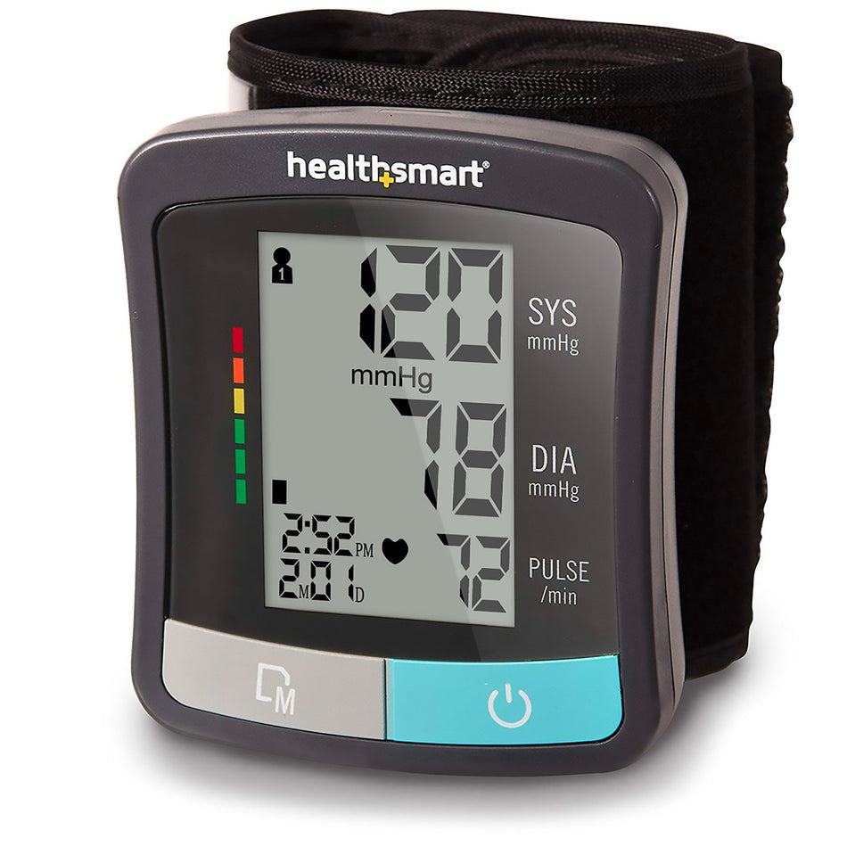 Mabis Digital Blood Pressure Wrist Unit, Adult, One Size-Home Automatic Digital Blood Pressure Monitor MABIS One Size Fits Most Cuff Nylon Cuff 13 - 21 cm Wrist