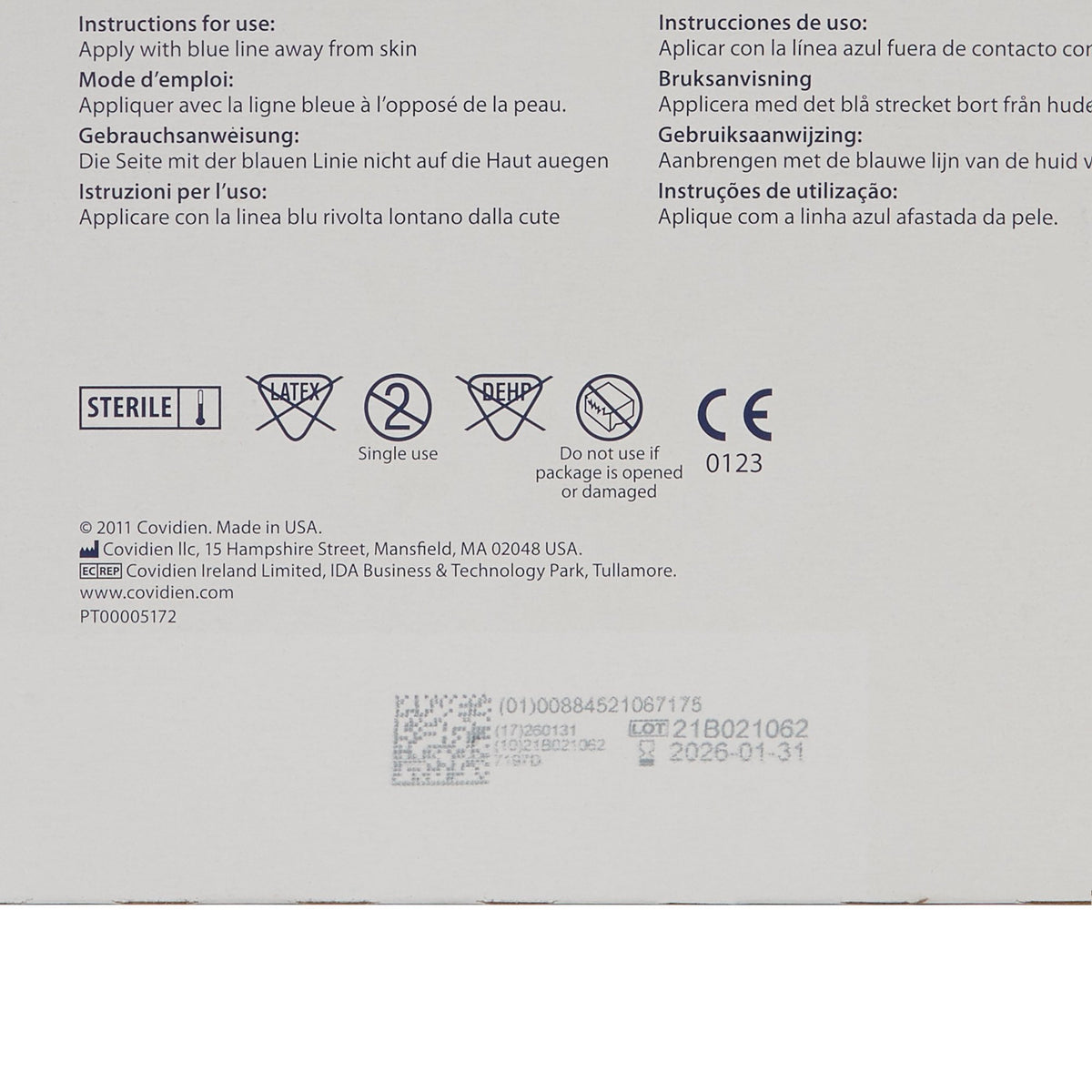 Dermacea Sterile Abdominal Pad, 7-1/2 x 8 Inch-Abdominal Pad Dermacea 7-1/2 X 8 Inch Sterile 1 per Pack