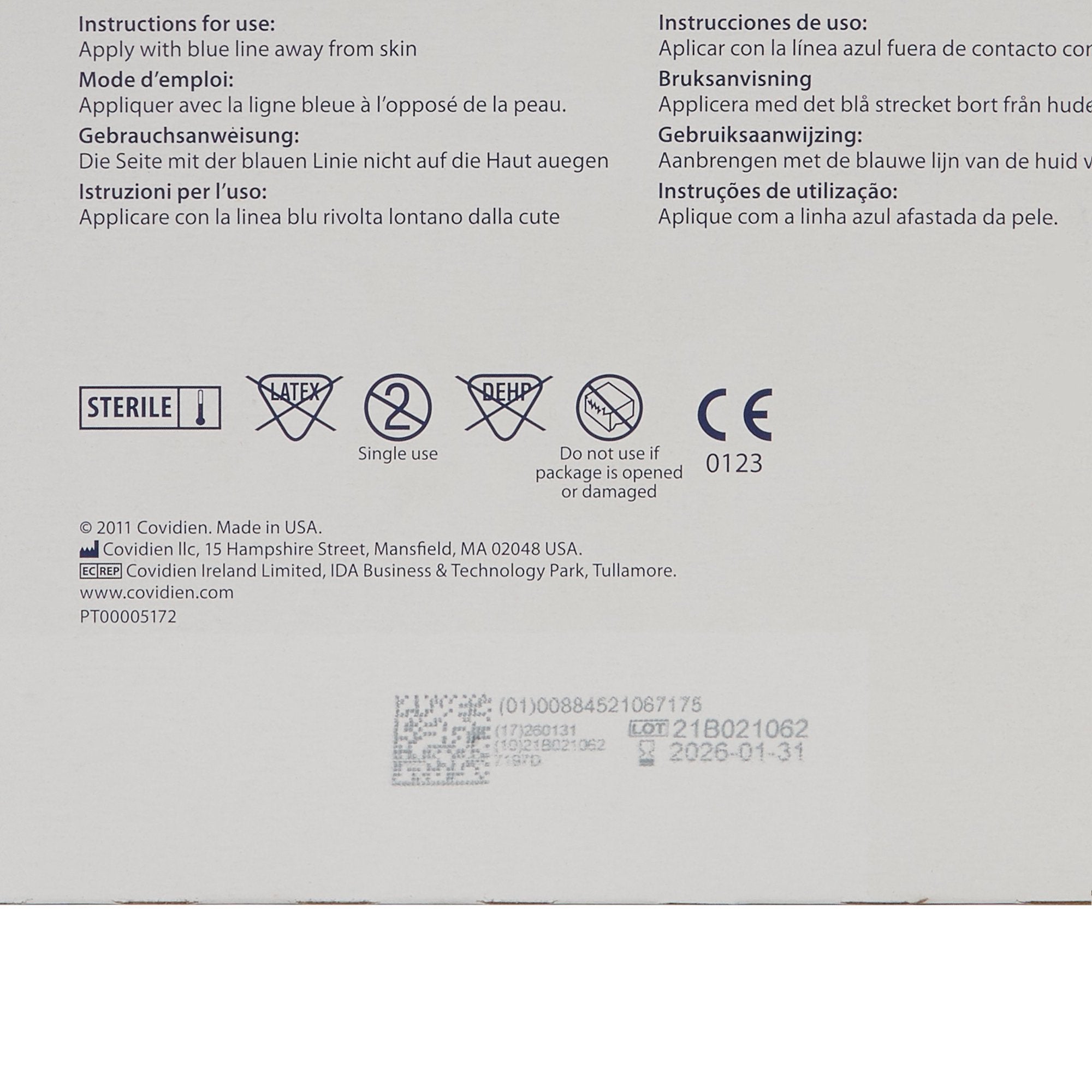 Dermacea Sterile Abdominal Pad, 7-1/2 x 8 Inch-Abdominal Pad Dermacea 7-1/2 X 8 Inch Sterile 1 per Pack