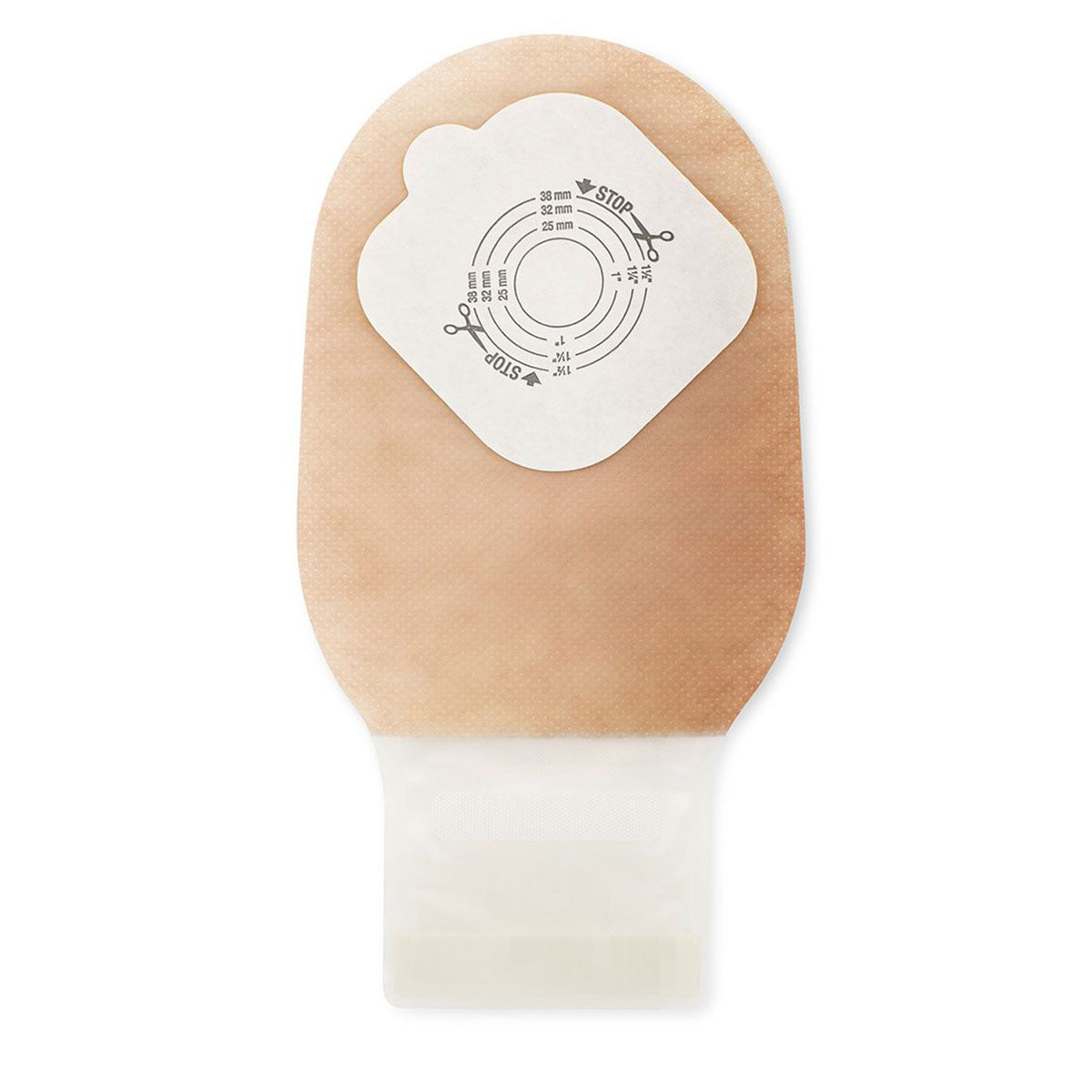 Pouchkins One-Piece Drainable Transparent Ostomy Pouch, 6 Inch Length, 38 mm Stoma-Ostomy Pouch Pouchkins One-Piece System 6-1/2 Inch Length Trim To Fit 38 mm Stoma Drainable