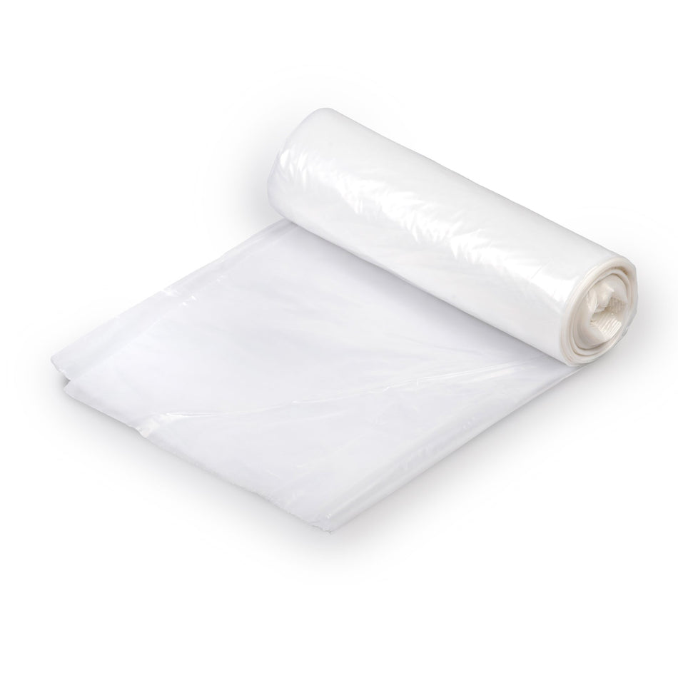 Colonial Trash Bag, 25 gal-Trash Bag Colonial Bag 30 gal. Clear HDPE 10 Mic. 30 X 37 Inch X-Seal Bottom Coreless Roll