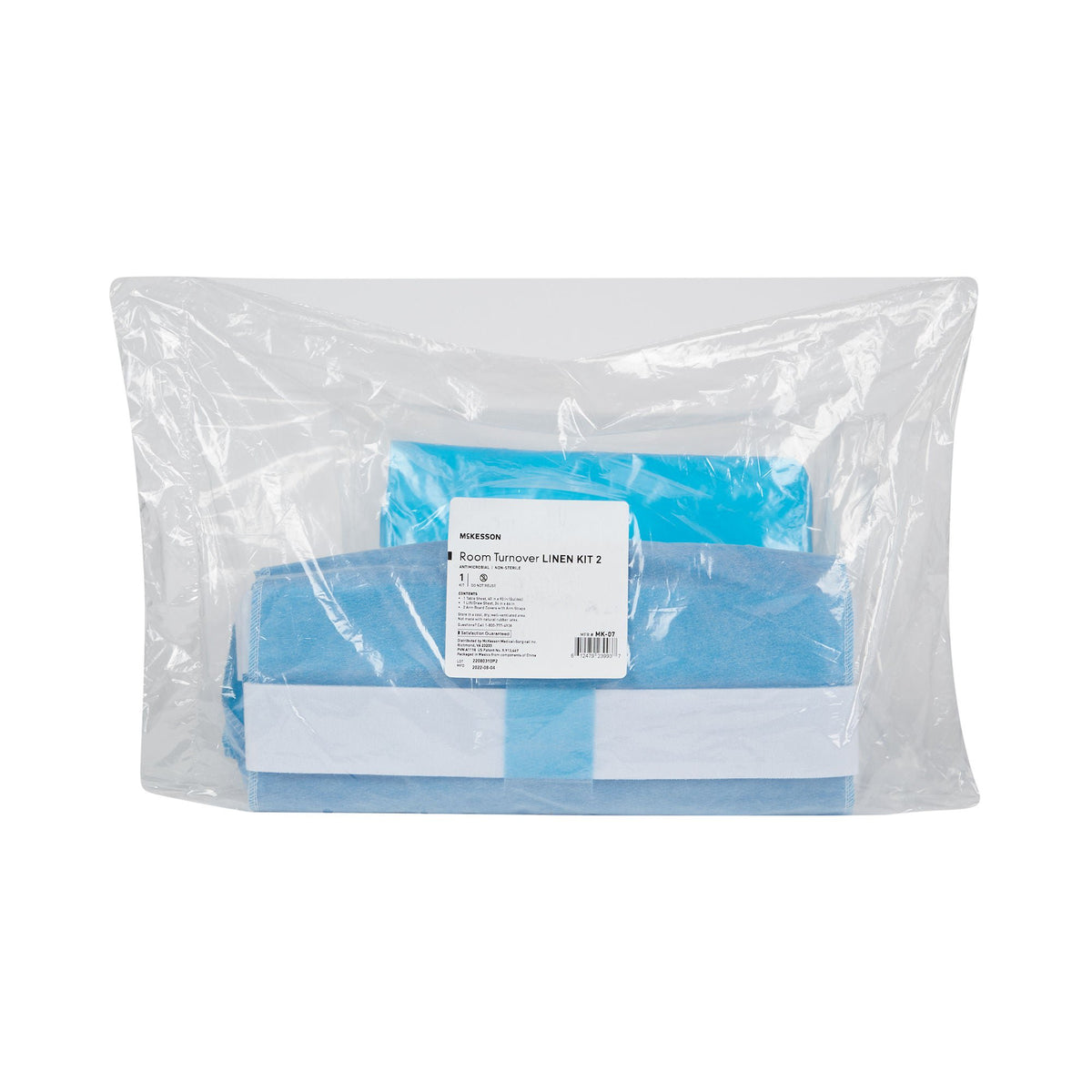 McKesson Room Turnover Kit – Arm Board Covers, Table Sheet and Lift/Draw Sheet - Housekeeping>Fluid Management>Spill Kits...