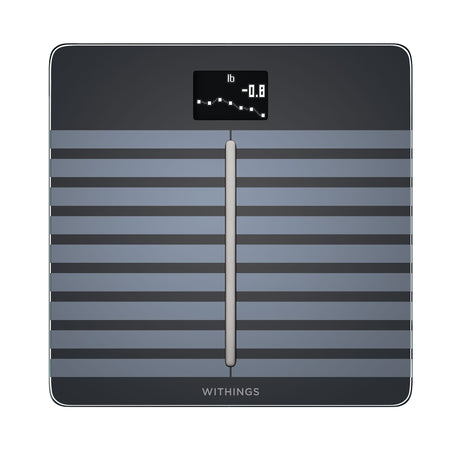 Withings Body Cardio Wifi Smart Scale, Black-Cardio Body Composition Analyzer Step On Withings LCD Display 396 lbs. / 180 kg. Black