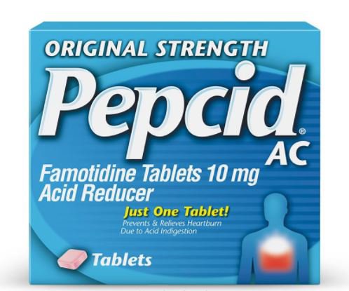 Pepcid AC Tablets Original Strength-Antacid Pepcid AC 10 mg Strength Tablet 30 per Box