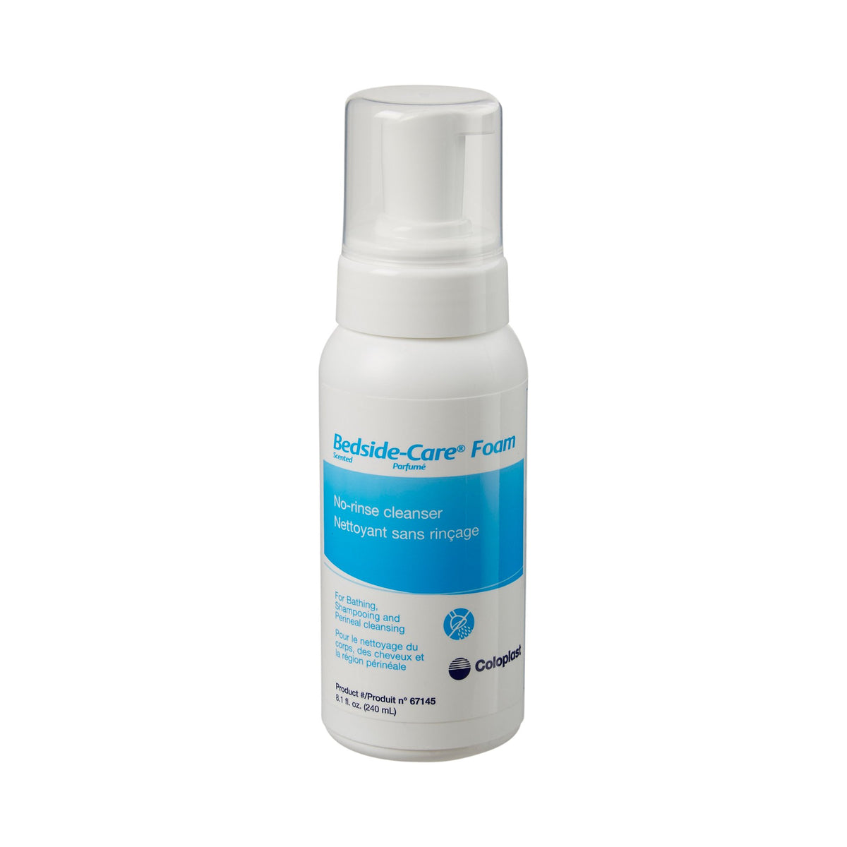 Coloplast Bedside-Care Foam Cleanser, Scented, Shampoo and Body Wash-Rinse-Free Shampoo and Body Wash Bedside-Care 8.1 oz. Pump Bottle Scented