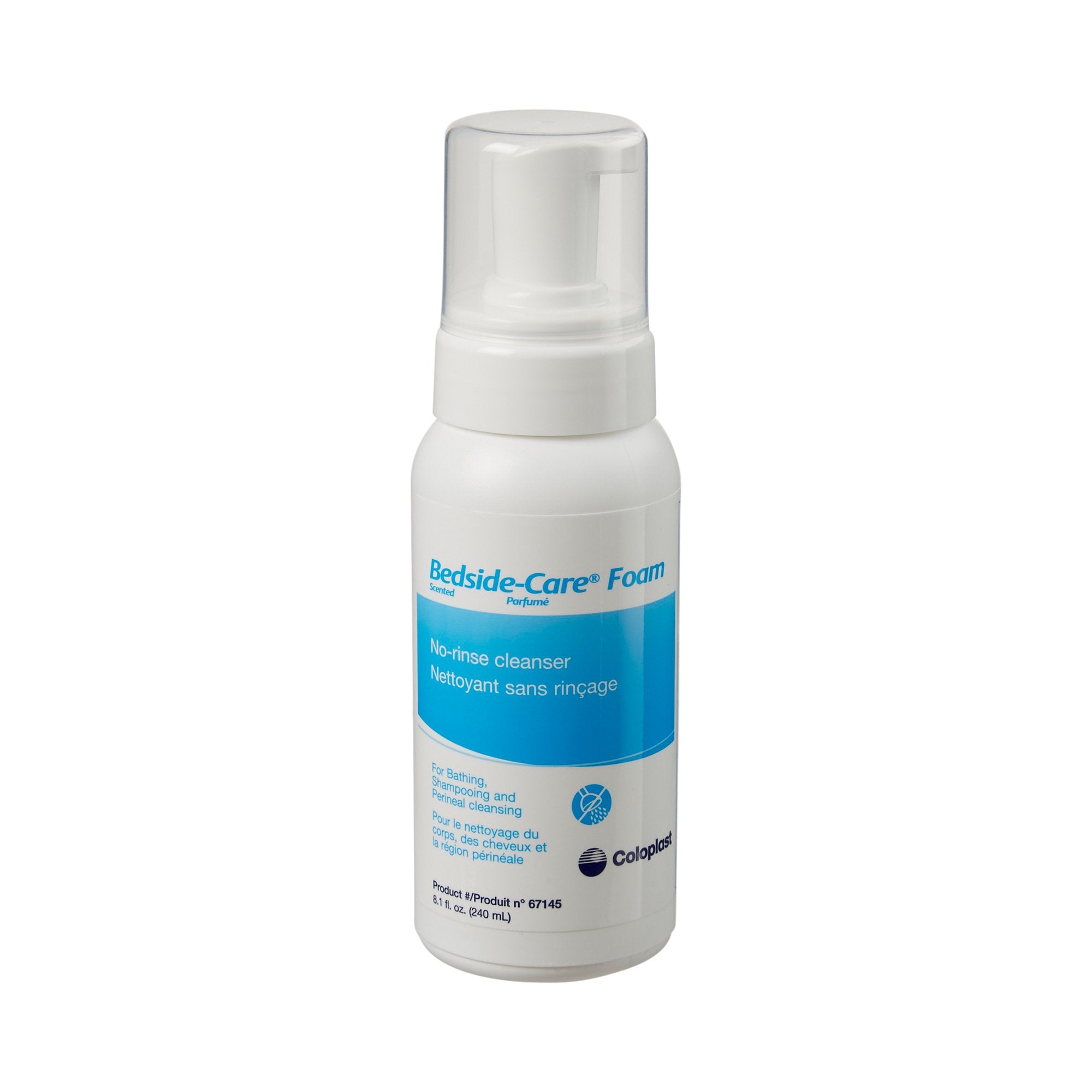 Coloplast Bedside-Care Foam Cleanser, Scented, Shampoo and Body Wash-Rinse-Free Shampoo and Body Wash Bedside-Care 8.1 oz. Pump Bottle Scented
