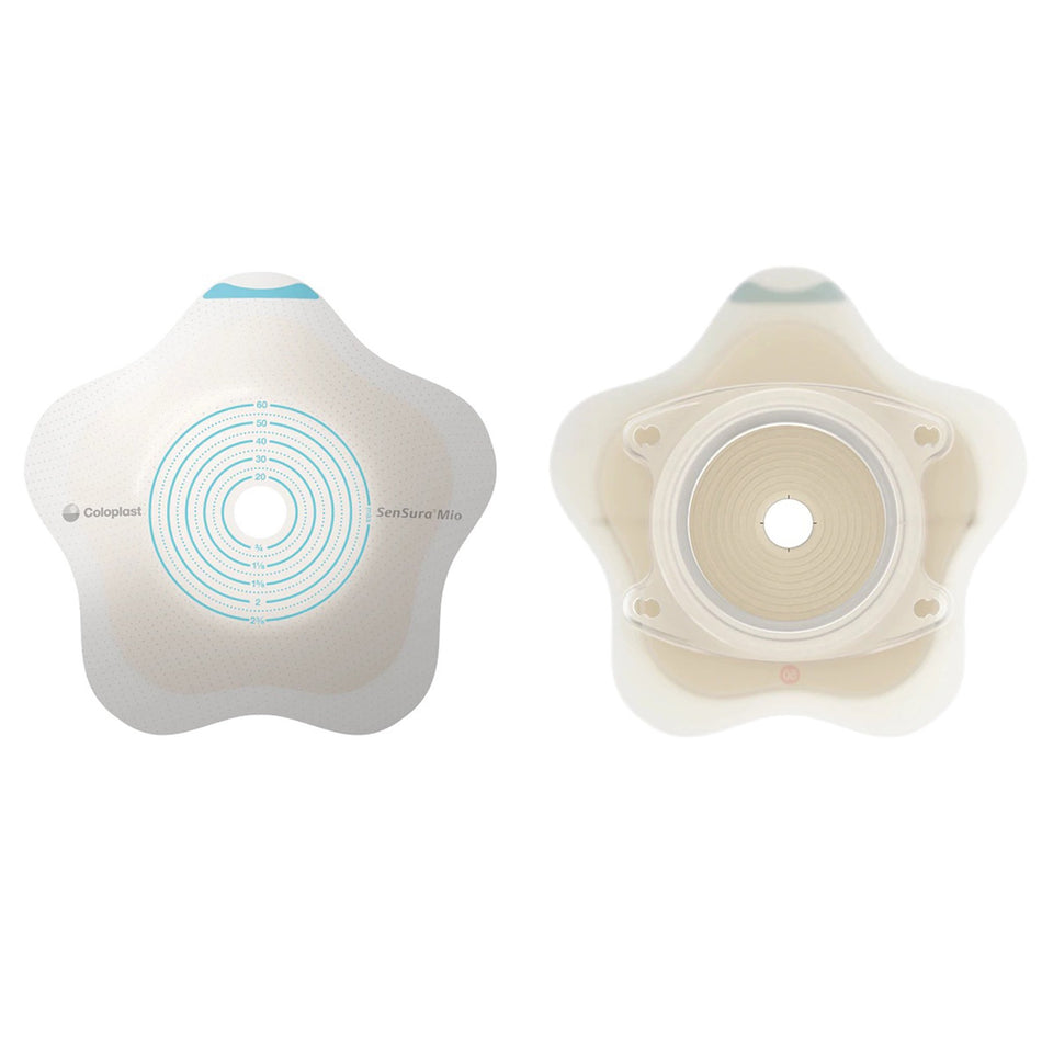 SenSura Mio Convex Flip Ostomy Barrier with 35 mm Stoma Opening-"Ostomy Barrier SenSura Mio Convex Flip Precut, Extended Wear Elastic Adhesive 50 mm Flange Red Code System 1-3/8 Inch Opening"