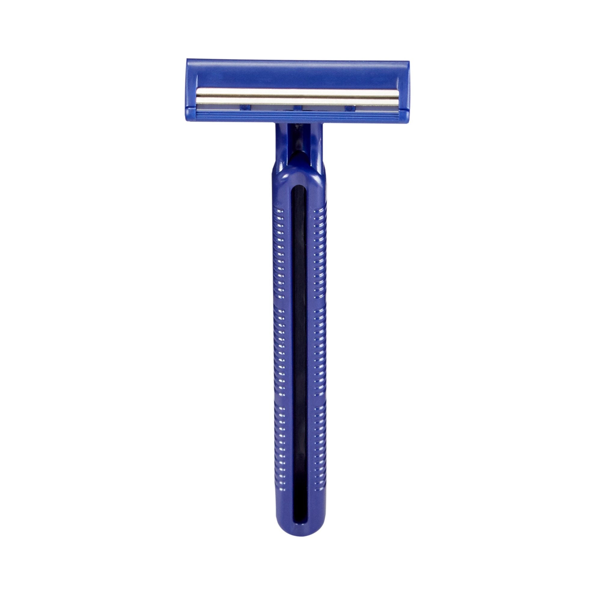 McKesson Twin-Blade Disposable Razor, Blue-Personal Razor McKesson Single Edge Twin Blade NonSterile Disposable