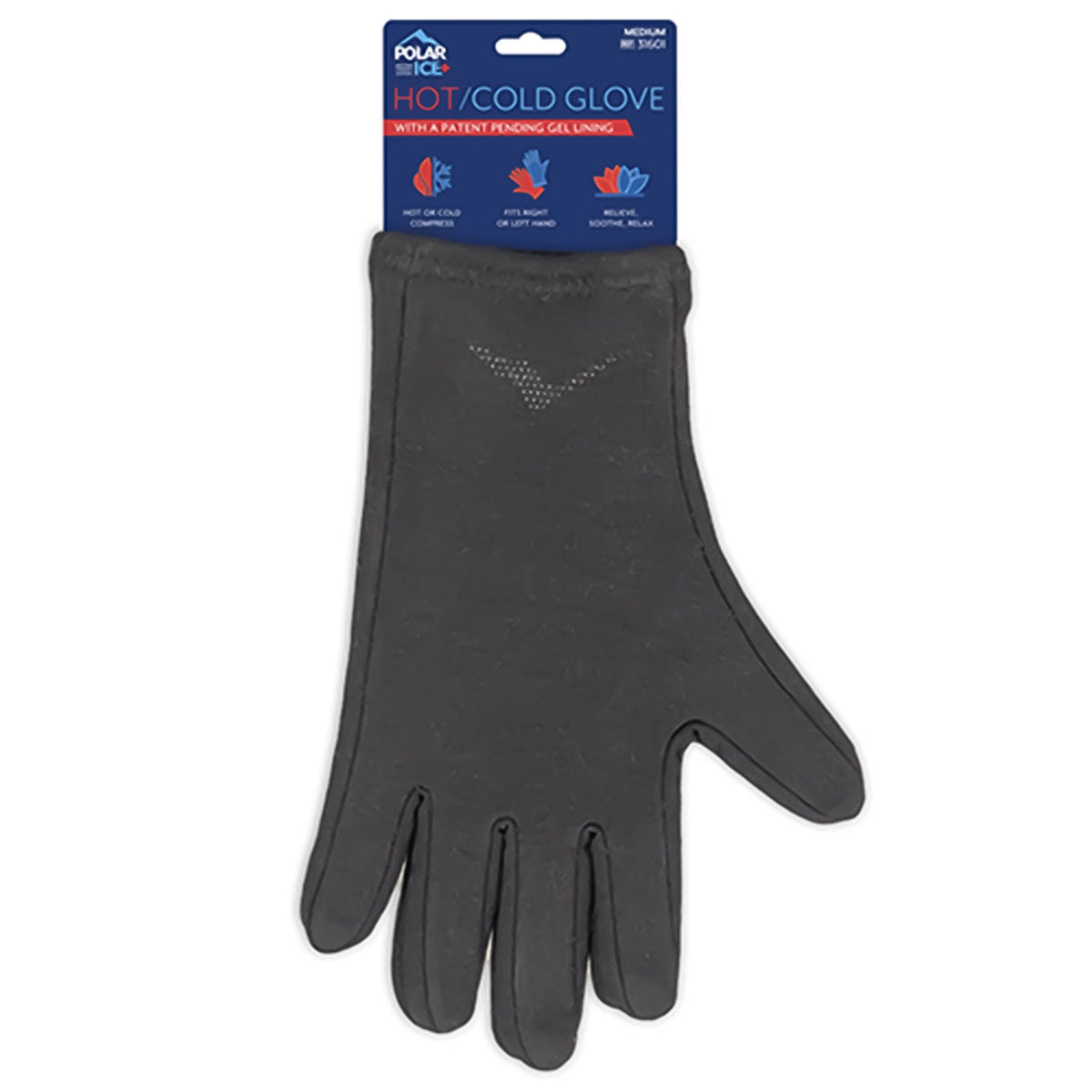 Polar Ice® Hot/Cold Glove with Flexible Gel Lining, Medium - Gloves>Compression Gloves - Brownmed
