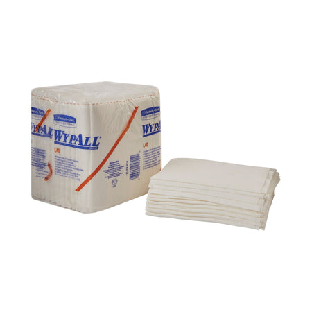 WypAll L40 Towels-Task Wipe WypAll L40 Light Duty White NonSterile Double Re-Creped 12 X 12-1/2 Inch Disposable