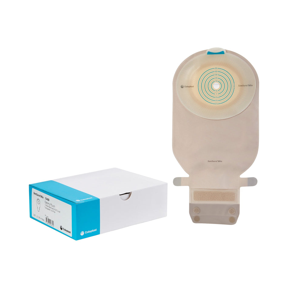 SenSura Mio One-Piece Drainable Transparent Ostomy Pouch, 3/8 to 2-1/8 Inch Stoma-"Ostomy Pouch SenSura Mio One-Piece System 11 Inch Length, Maxi Flat, Trim to Fit 3/8 to 2-1/8 Inch Stoma Drainable"