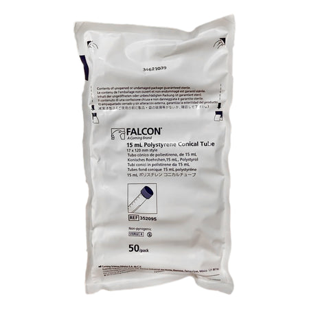 Falcon Centrifuge Tube, 17 x 120 mm, 15 mL-Falcon Centrifuge Tube Plain 15 mL Screw Cap Polystyrene Tube