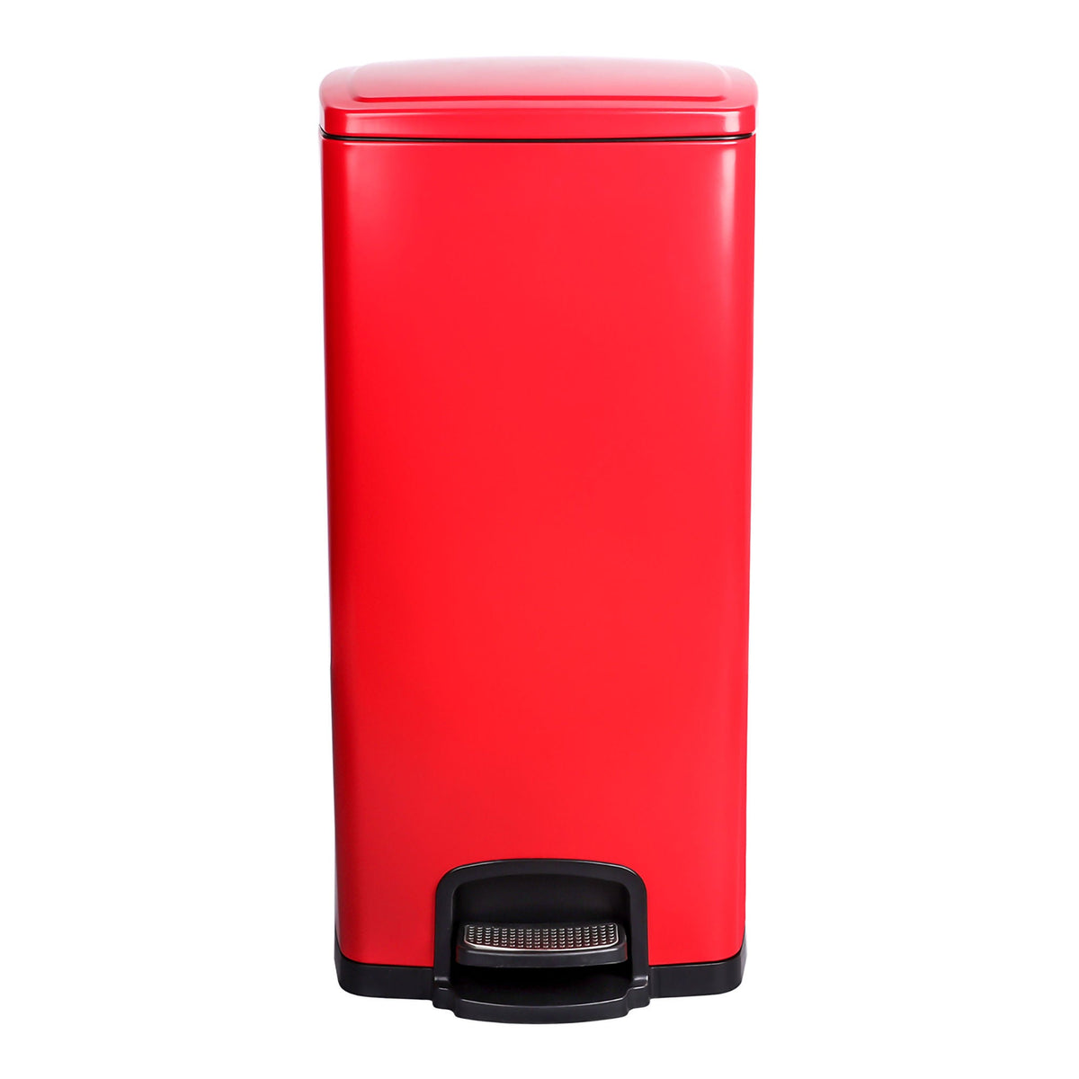 McKesson Red Square Step-On Trash Can, 8 gallon - Housekeeping>Waste Receptacles - McKesson Brand