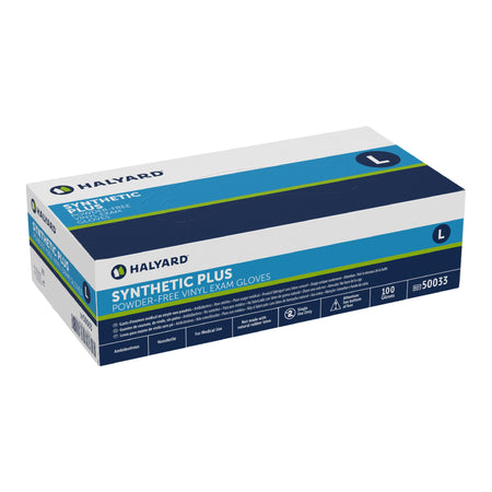 Halyard™ Vinyl Exam Glove, Large, White - Gloves>Exam Gloves - O&M Halyard Inc
