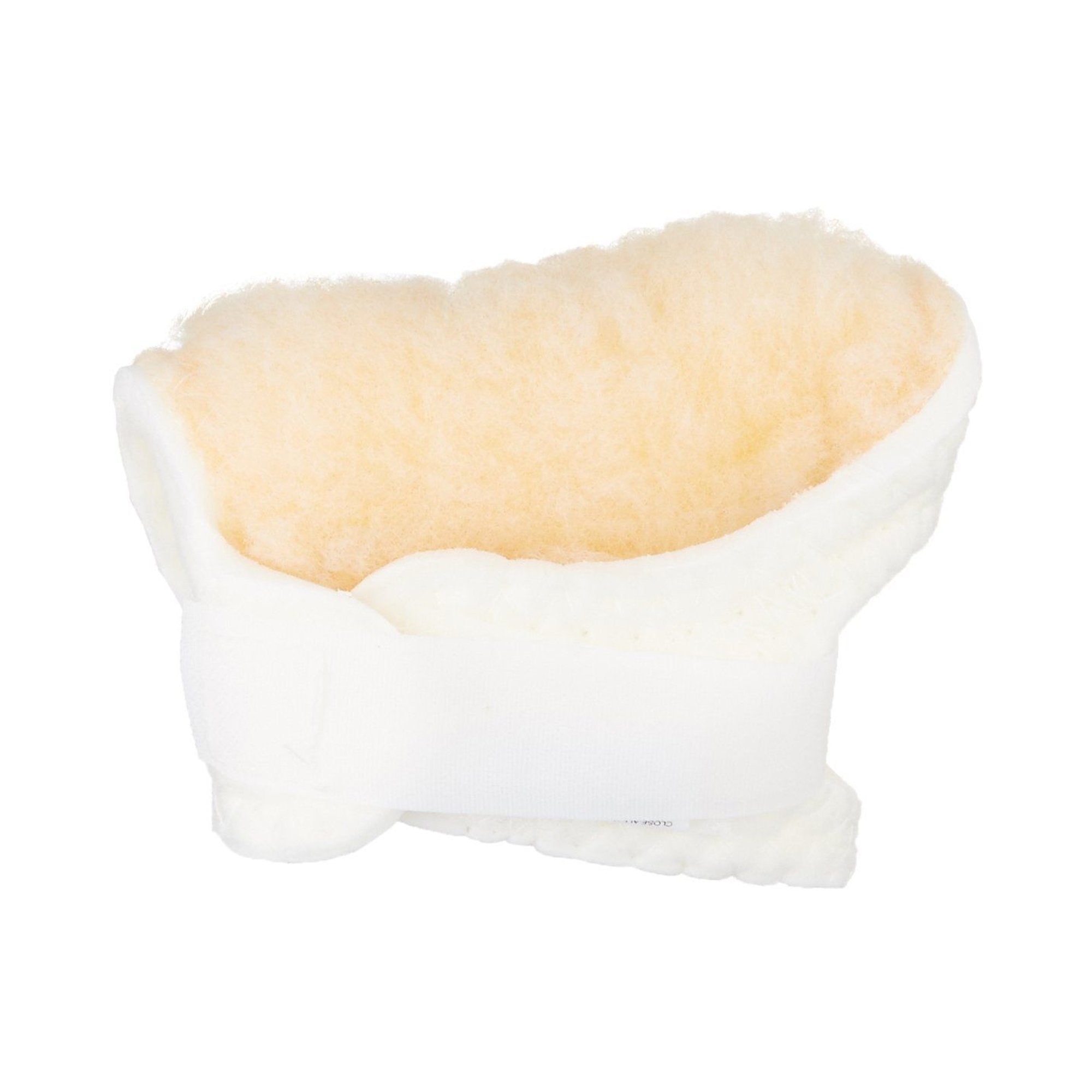 Rolyan Left Palm Protector, One Size Fits Most-Palm Protector Rolyan Foam / Sherpa Fabric Left Hand Cream / White One Size Fits Most