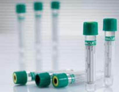 Vacuette Venous Blood Collection Tube, 6 mL, 13 x 100 mm-VACUETTE Venous Blood Collection Tube Sodium Heparin Additive 6 mL Pull Cap Polyethylene Terephthalate (PET) Tube