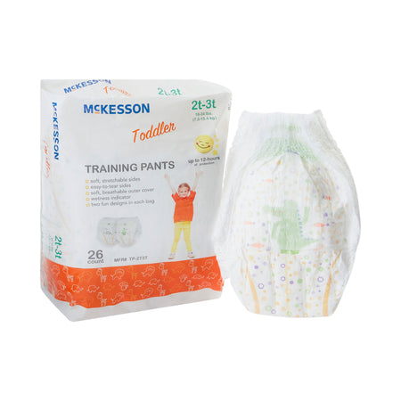 McKesson Toddler Training Pants, 2T to 3T for Children weighing 16 – 34 lbs. - Incontinence>Pediatric Diapers and Training...