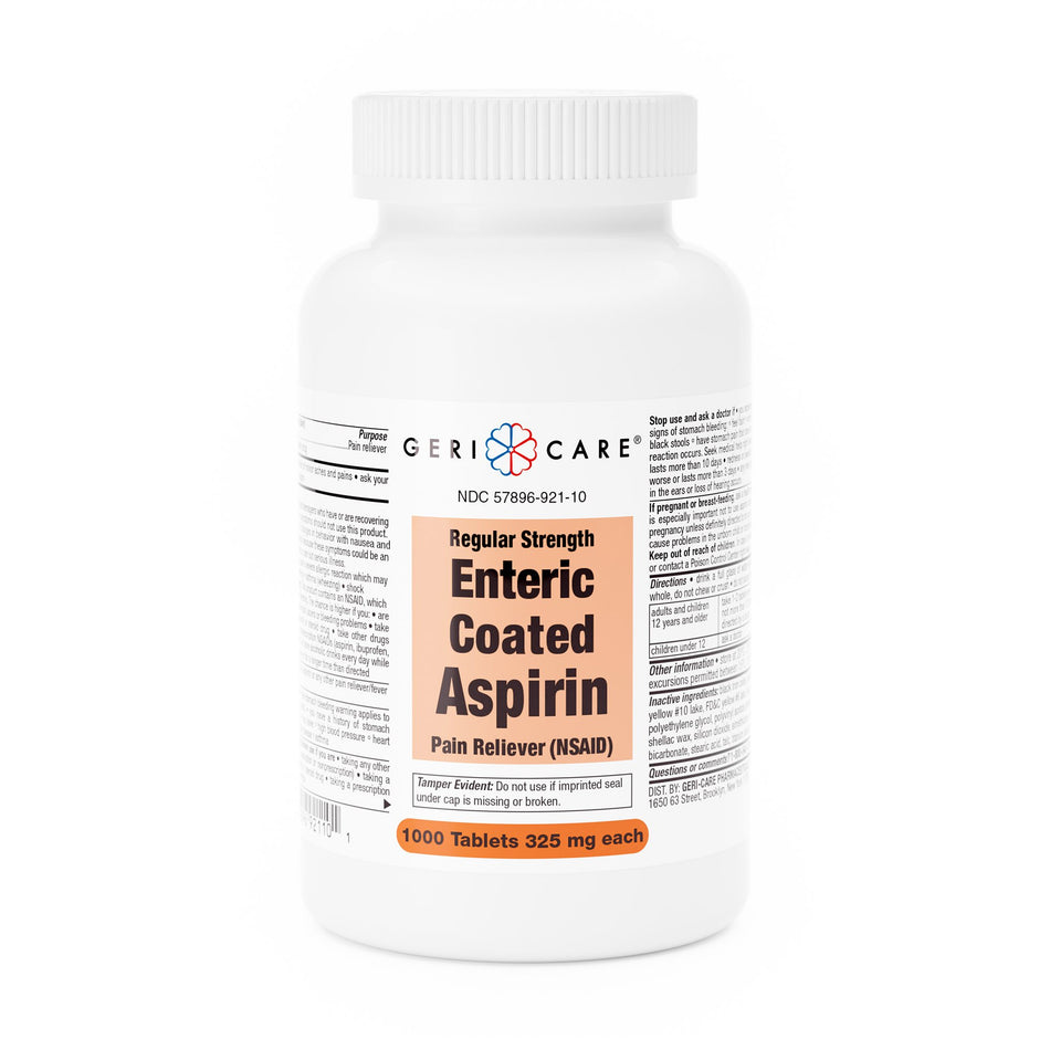 Geri-Care Aspirin Pain Relief-"Pain Relief Geri-Care 325 mg Strength Aspirin Tablet 1,000 per Bottle"