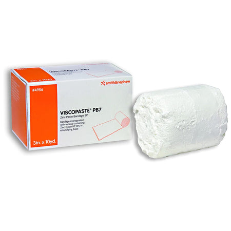 Viscopaste PB7 Zinc Impregnated Dressing, 3 Inch x 10 Yard-Zinc Impregnated Dressing Viscopaste PB7 Roll 3 Inch X 10 Yard Sterile