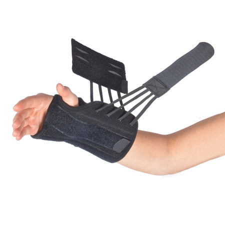 Titan Wrist Right Wrist Splint, One Size Fits Most-Wrist Brace Titan Wrist Aluminum / Nylon Right Hand Black Regular
