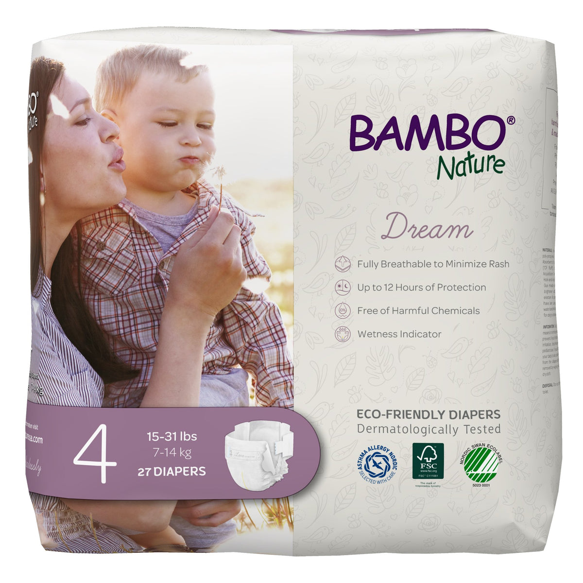Bambo® Nature Diaper, Size 4 - Incontinence>Pediatric Diapers and Training Pants - Abena North America