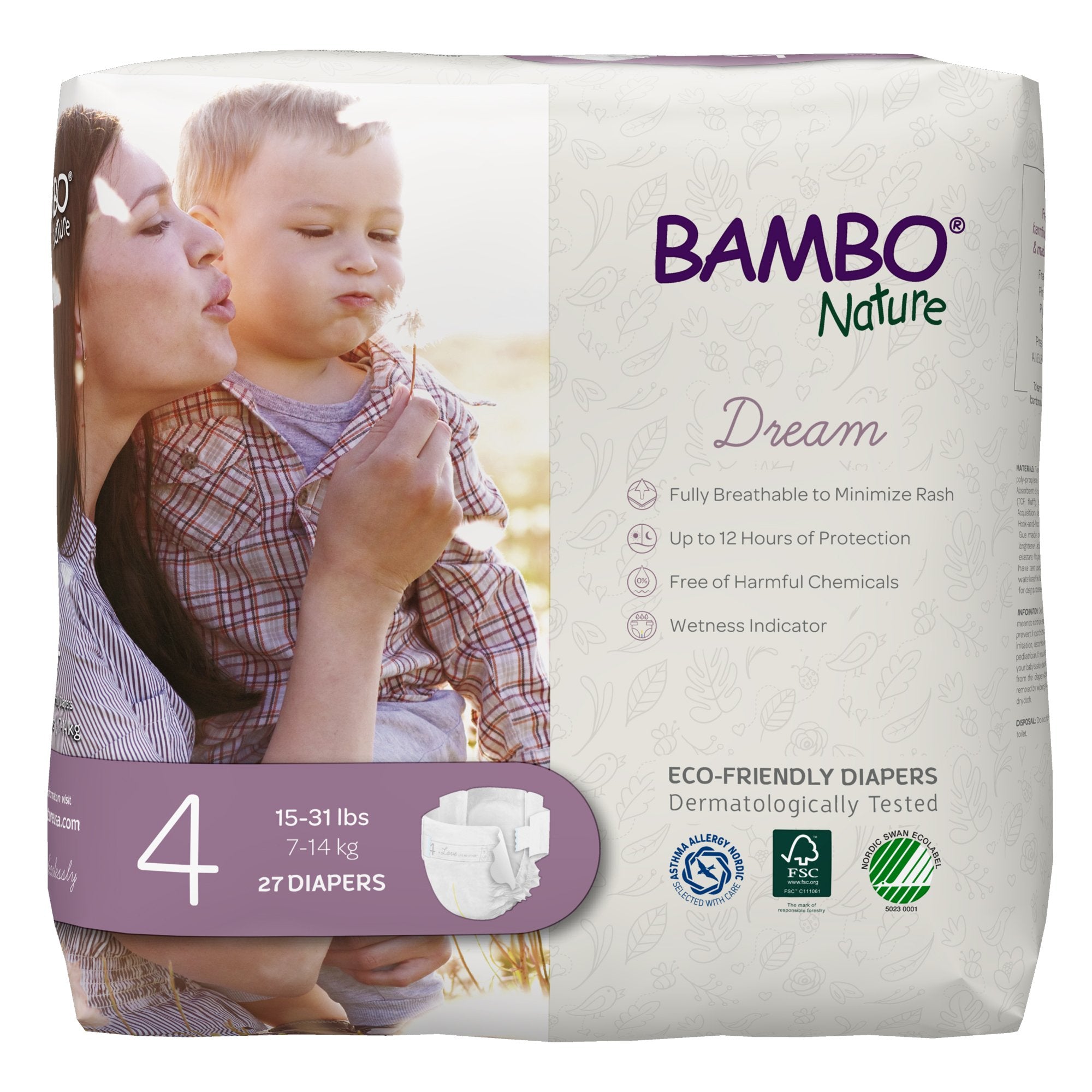 Bambo® Nature Diaper, Size 4 - Incontinence>Pediatric Diapers and Training Pants - Abena North America
