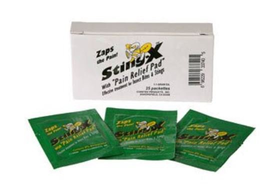 Sting X Benzocaine Sting and Bite Relief-Sting and Bite Relief Sting X Towelette Individual Packet