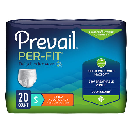 Prevail Per-Fit® Daily Underwear, Small - Incontinence>Adult Briefs and Protective Undergarments - First Quality Products LLC